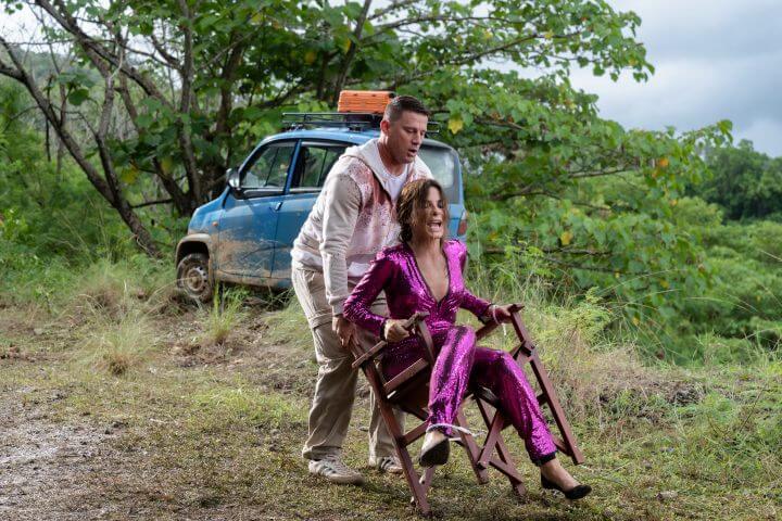 Sandra Bullock and Channing Tatum in The Lost City Movie.