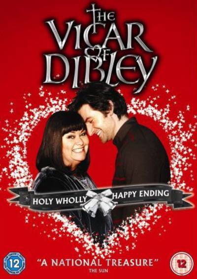 the vicar of dibley poster with dawn french and richard armitage; best britbox shows