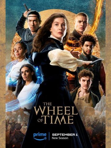 The Wheel of Time Review featured image showing an Amazon promotional poster with the cast.