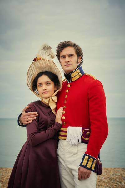 Vanity Fair promo image; the sea is behind the two characters