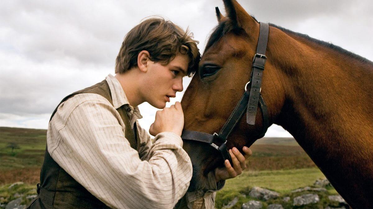 War Horse movie still with a boy and a horse