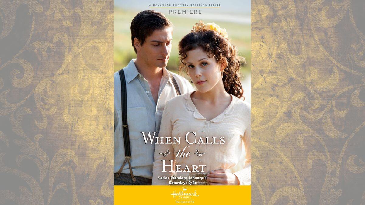 When Calls the Heart TV review featured image showing TV poster with Jack and Elizabeth