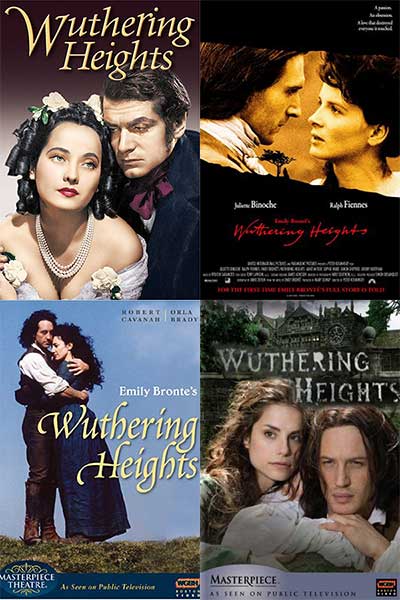 Wuthering Heights adaptations - gothic romance movies